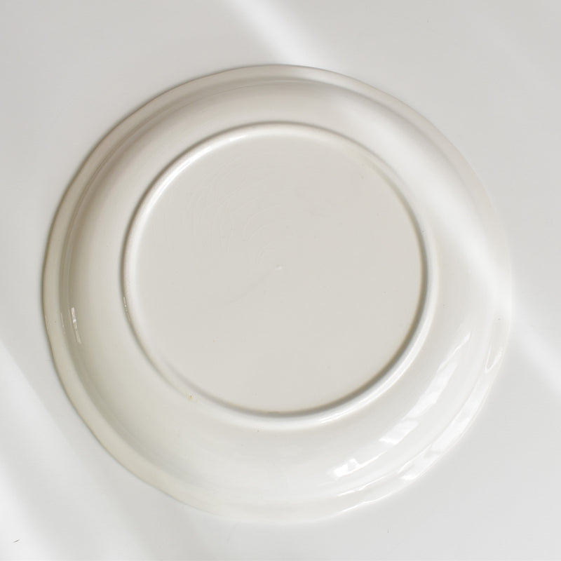 Vintage Plate: Digoin & Sarreguemines White Relief D
