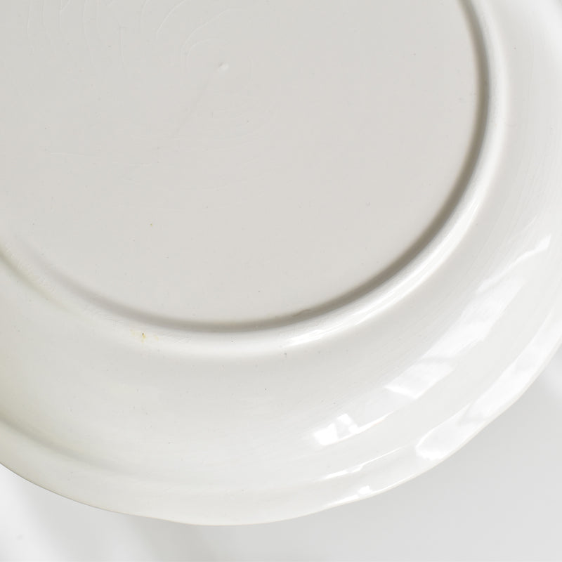 Vintage Plate: Digoin & Sarreguemines White Relief D
