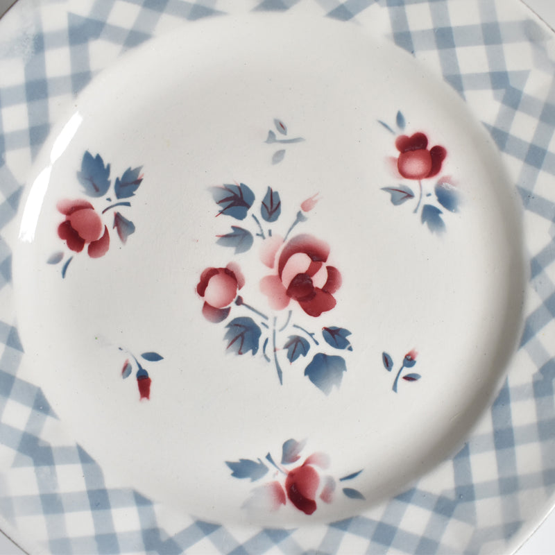 Vintage dessert plate Digoin & Sarreguemines Bastia B