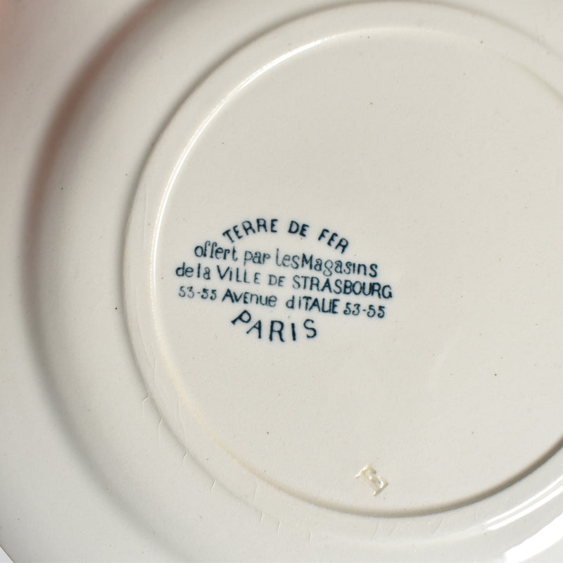 Antique Plate TERRE DE FER Paris B