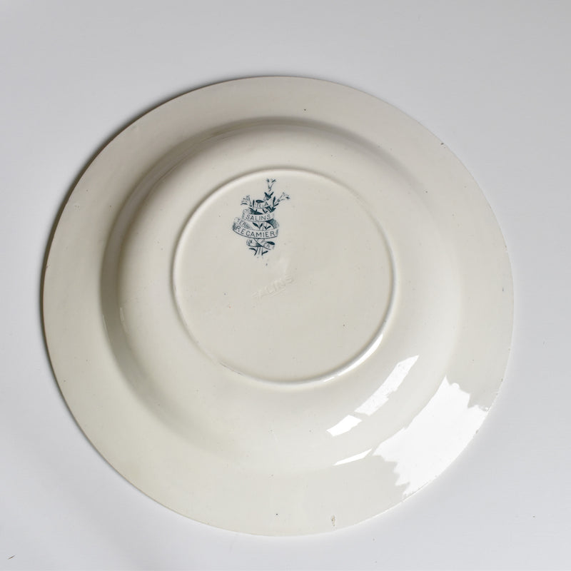 Antique Deep Dish Sarreguemines Récamier A