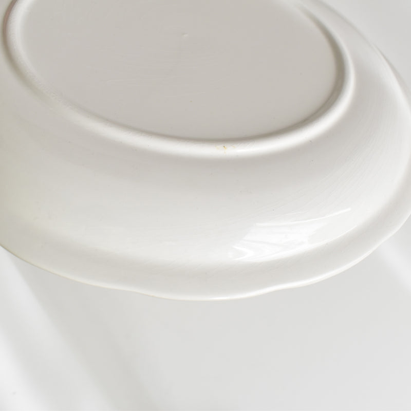 Vintage Plate: Digoin & Sarreguemines White Relief D