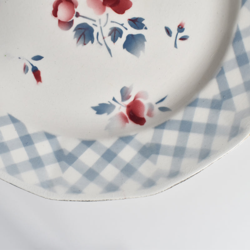 Vintage dessert plate Digoin & Sarreguemines Bastia B