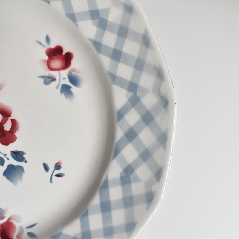 Vintage dessert plate Digoin & Sarreguemines Bastia B