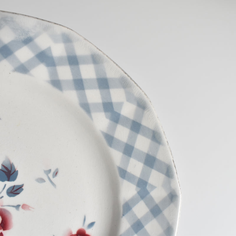 Vintage dessert plate Digoin & Sarreguemines Bastia B