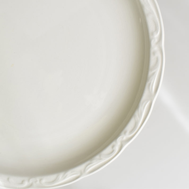 Vintage Plate: Digoin & Sarreguemines White Relief D