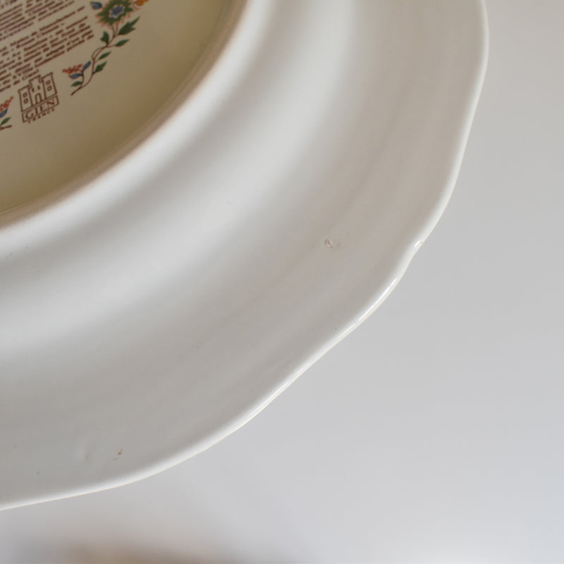 Vintage Platter Gien Rouen "Au Sainfoin"