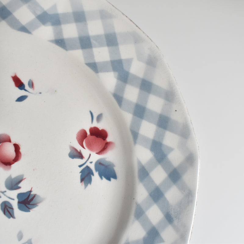 Vintage dessert plate Digoin & Sarreguemines Bastia B