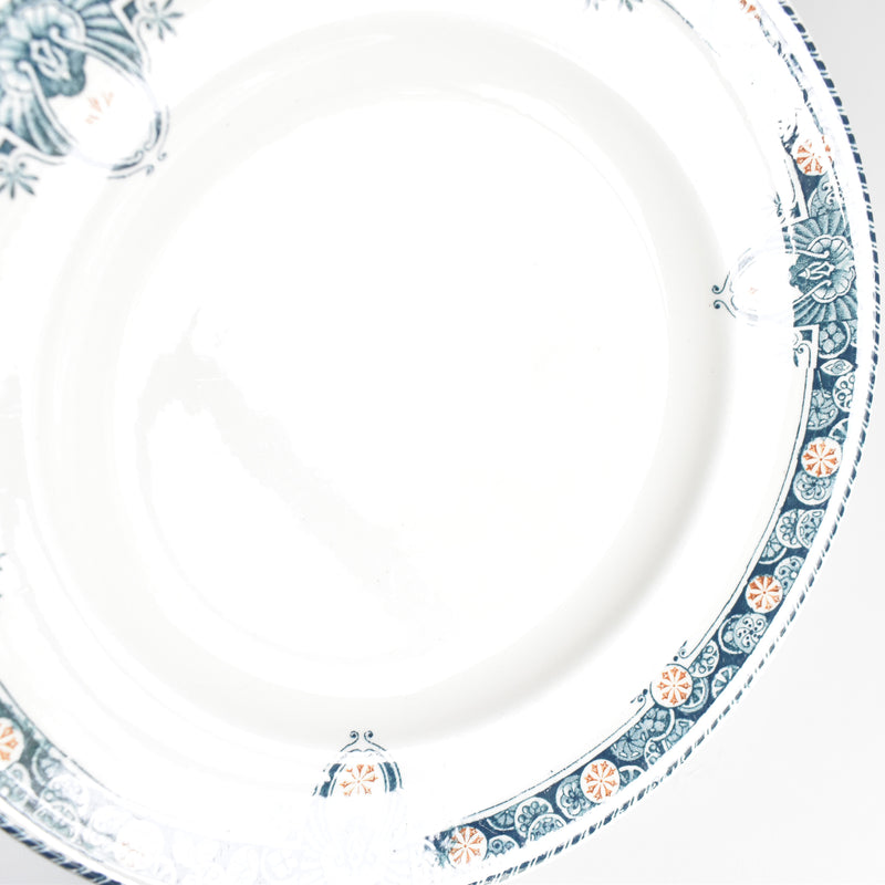 Antique Plate Longwy Londres A
