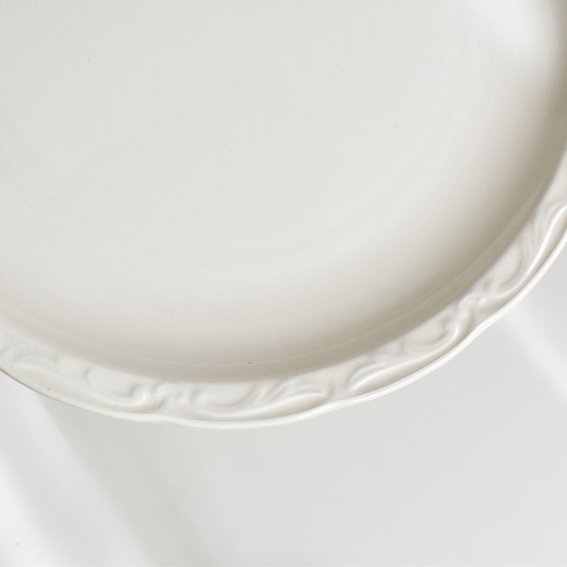 Vintage Plate: Digoin & Sarreguemines White Relief D