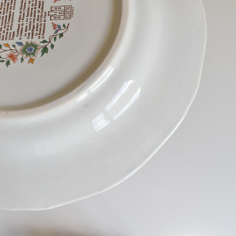 Vintage Platter Gien Rouen "Au Sainfoin"