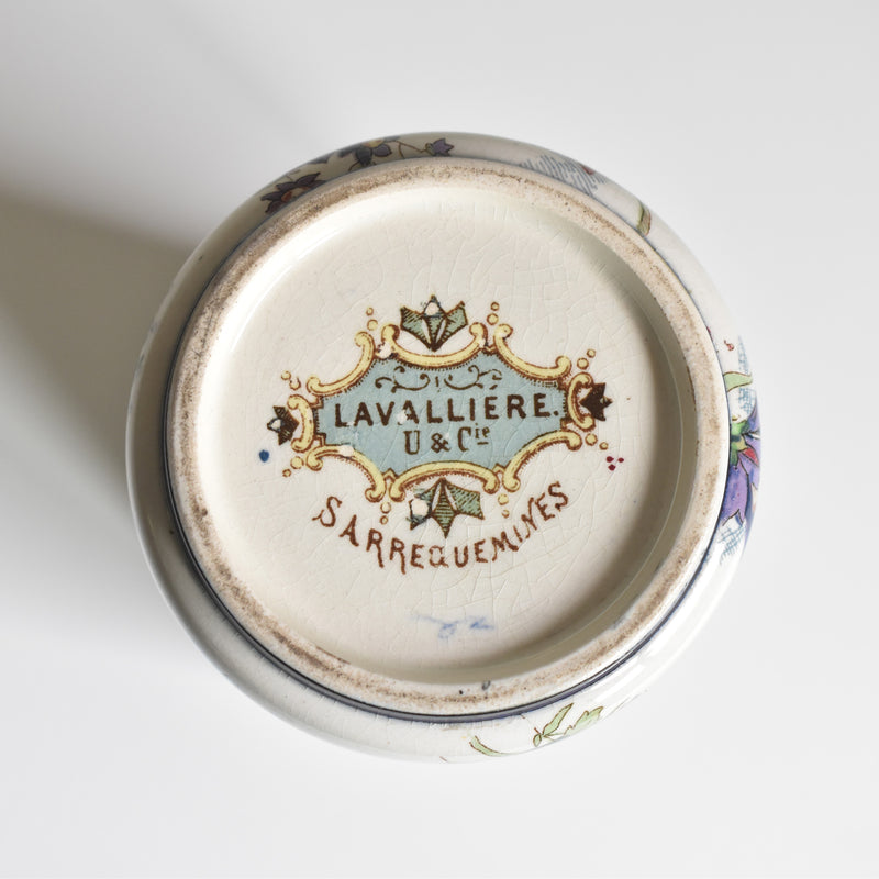 Antique vase U&C Sarreguemines Lavallière