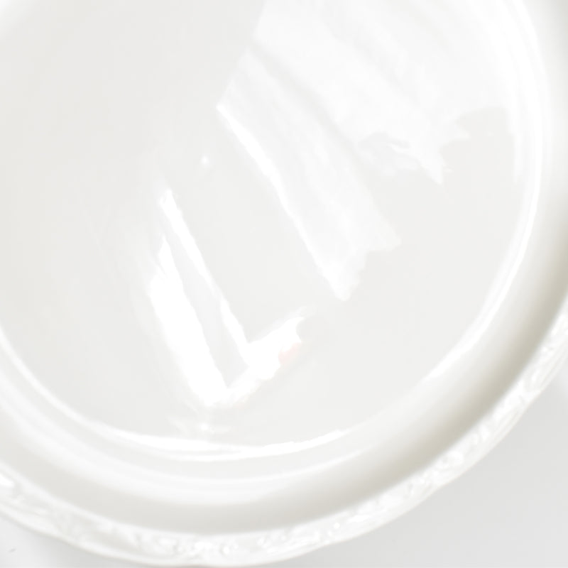 Vintage Plate: Digoin & Sarreguemines White Relief D