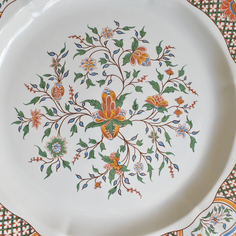 Vintage Platter Gien Rouen "Au Sainfoin"