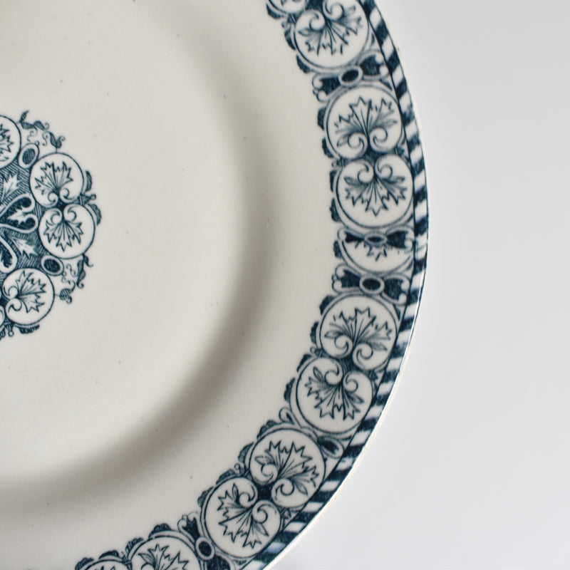Antique Plate TERRE DE FER Paris B