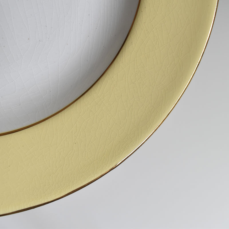 Vintage Deep Plate, Lamandinoise, Pastel Jaune A
