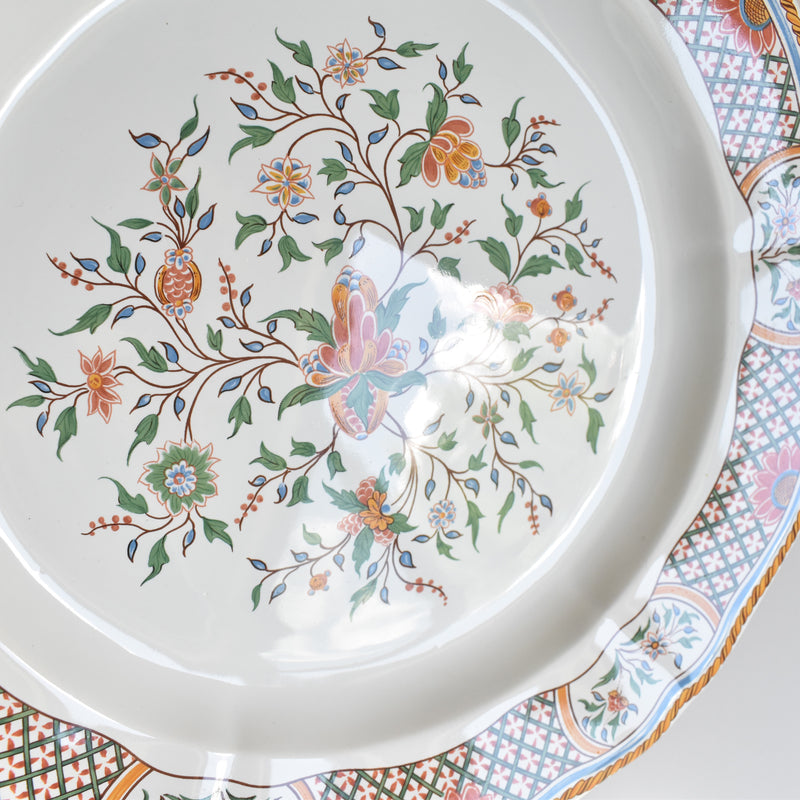 Vintage Platter Gien Rouen "Au Sainfoin"
