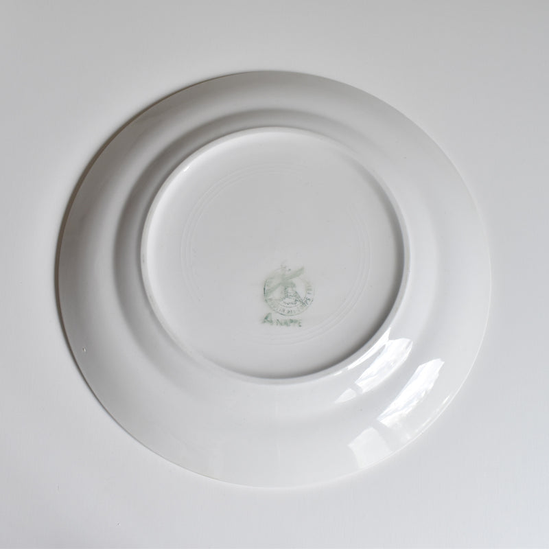 Vintage Plate Orchies Moulin des Loups Nappe C