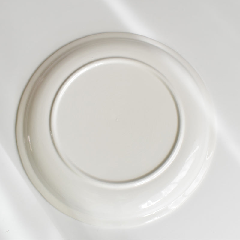 Vintage Plate Digoin & Sarreguemines White Relief E