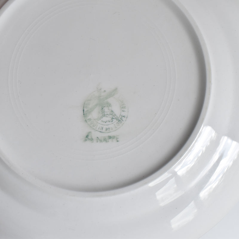 Vintage Plate Orchies Moulin des Loups Nappe C