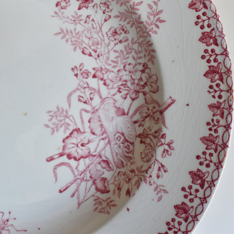 Antique Deep Plate Onnaing Moisson