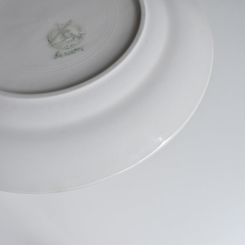 Vintage Plate Orchies Moulin des Loups Nappe C