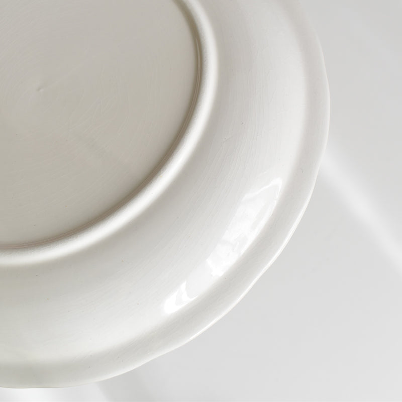 Vintage Plate Digoin & Sarreguemines White Relief E