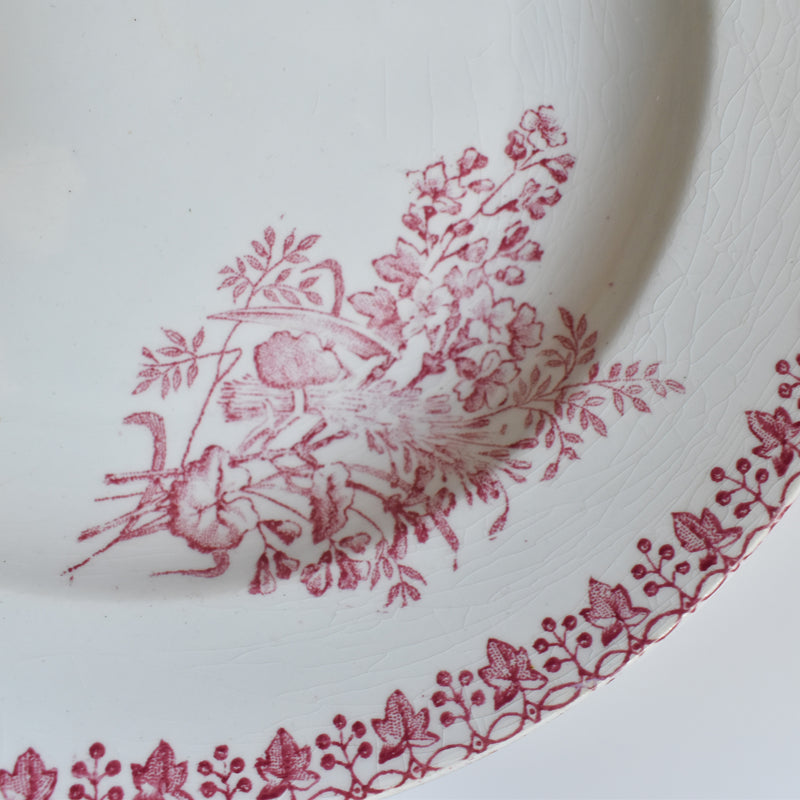 Antique Deep Plate Onnaing Moisson