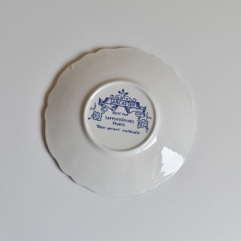 Vintage saucer Sarreguemines Lancaster A