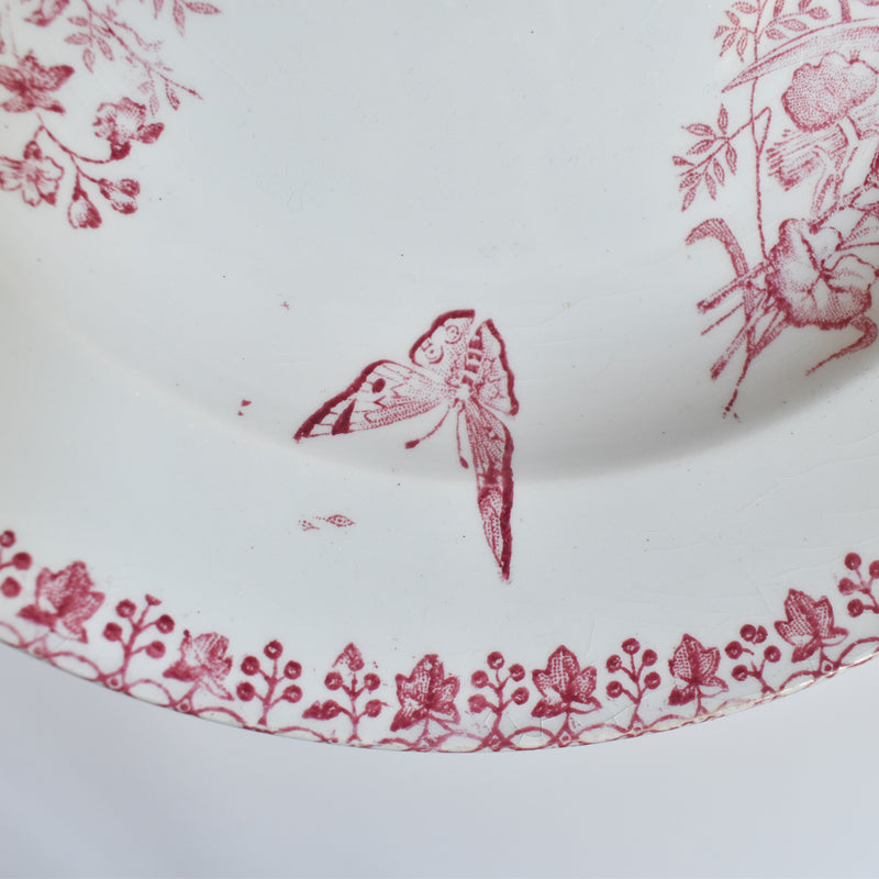 Antique Deep Plate Onnaing Moisson