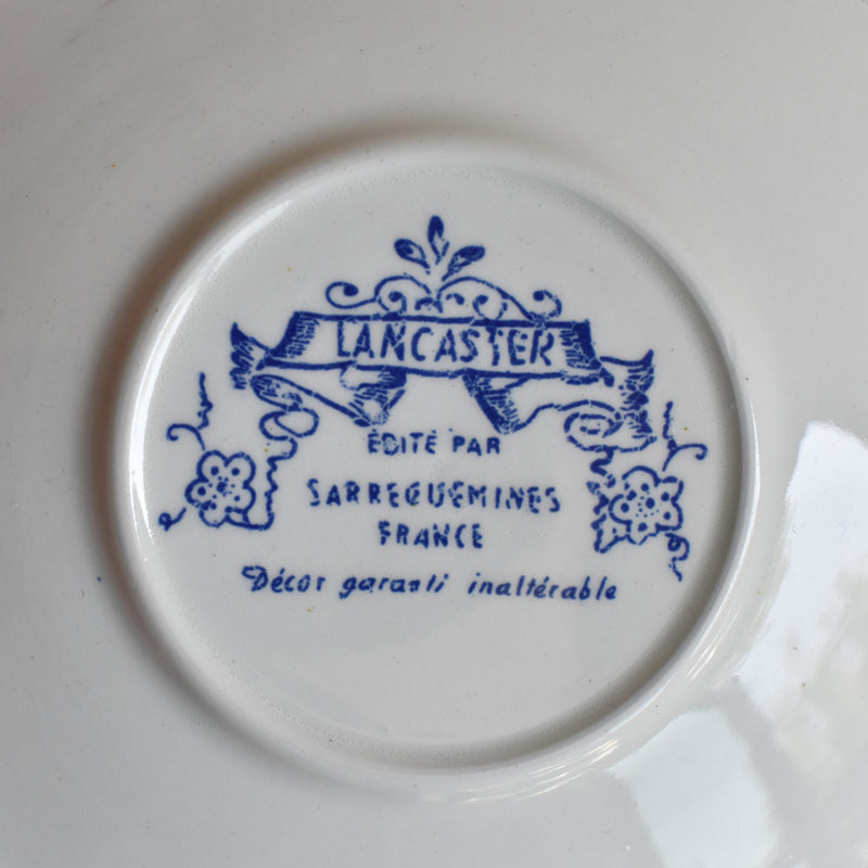 Vintage saucer Sarreguemines Lancaster A