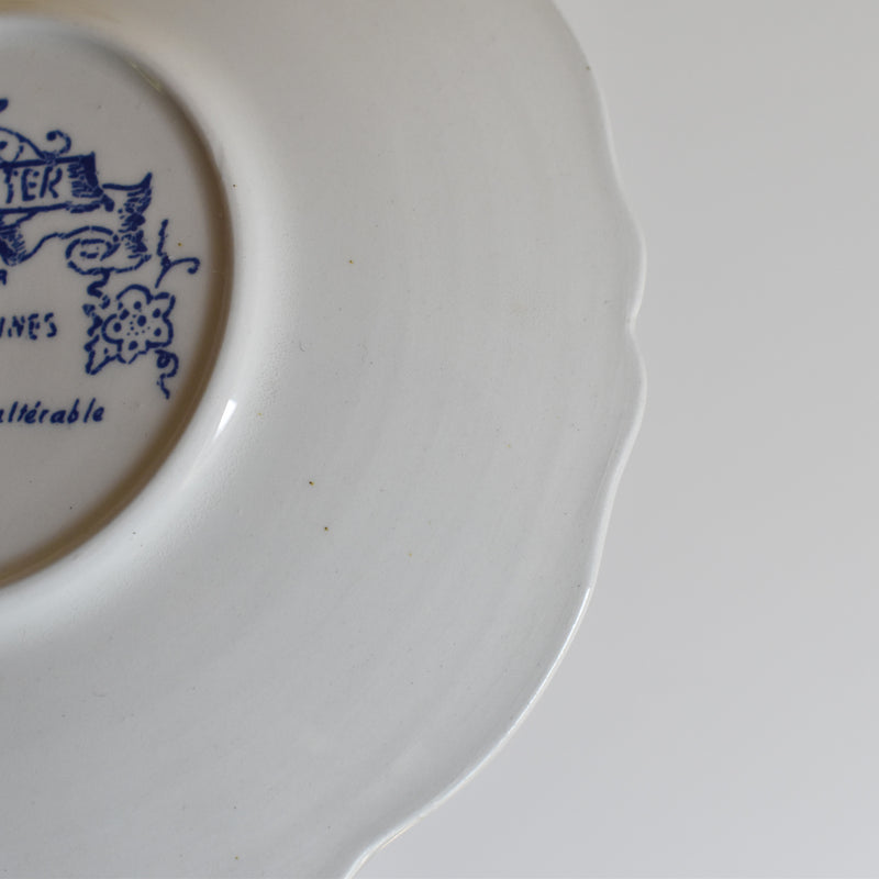 Vintage saucer Sarreguemines Lancaster A
