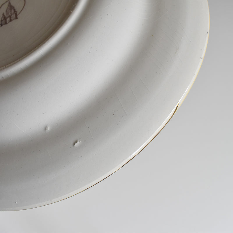 Vintage Deep Dish La Mandinorise Pastel Yellow B