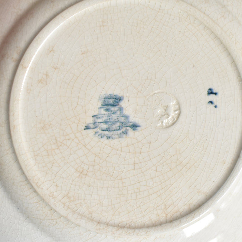 Antique Dessert Plate, Longwy, Muguet (Lily of the Valley) C
