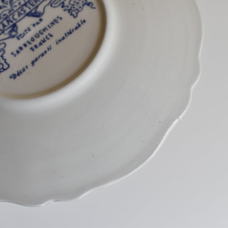 Vintage saucer Sarreguemines Lancaster A
