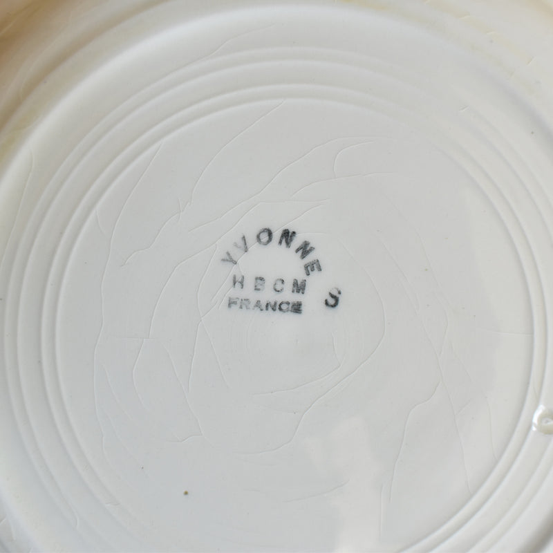Vintage Plate HBCM Creil-Montereau Yvonne A