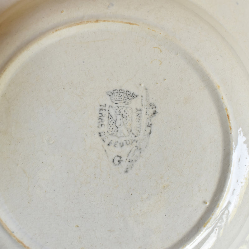 Antique Deep Plate, Grigny A