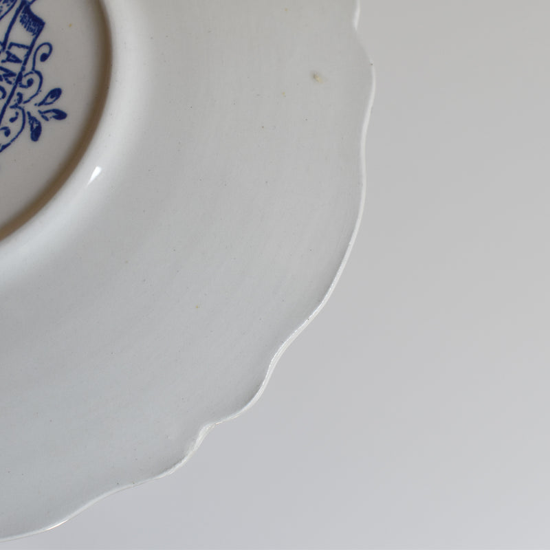 Vintage saucer Sarreguemines Lancaster A