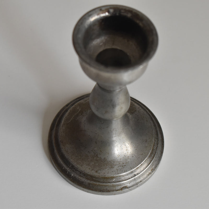 Vintage Pewter Candlestick Holder ROSE DESIGN INTERNATIONAL