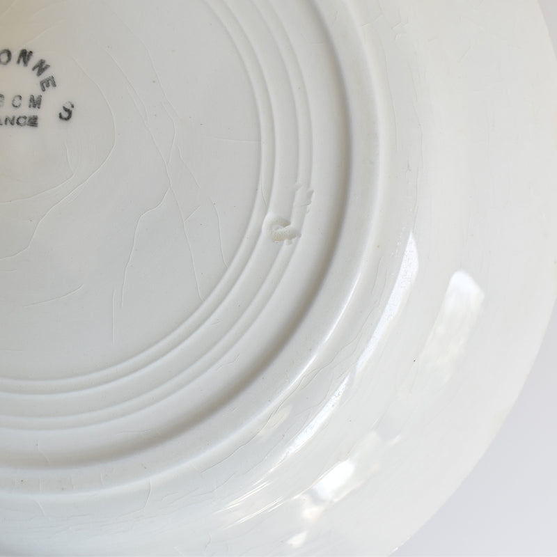 Vintage Plate HBCM Creil-Montereau Yvonne A