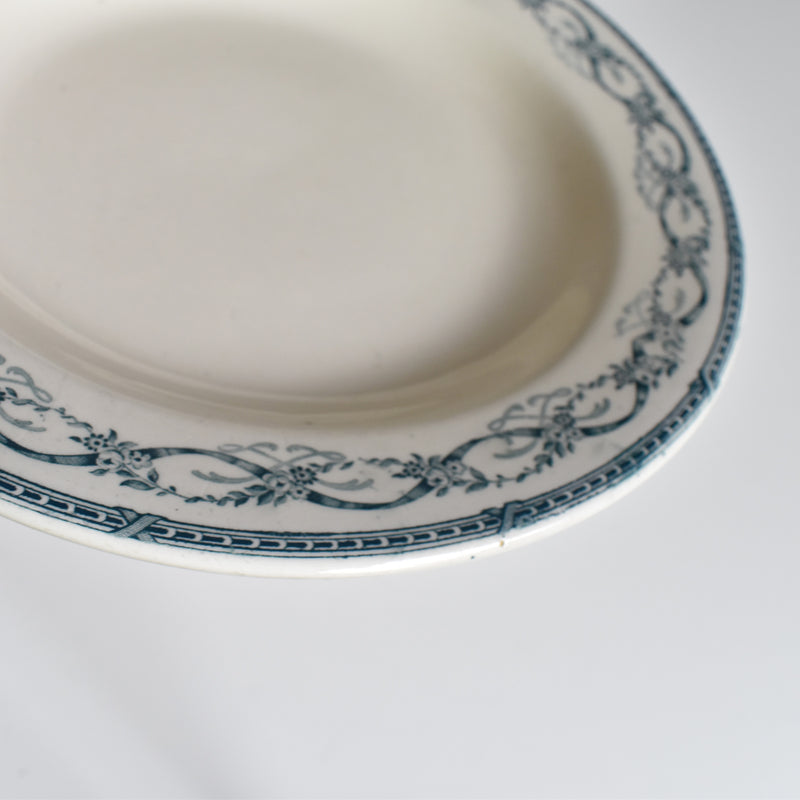 Antique Deep Plate Sarreguemines Récamier B