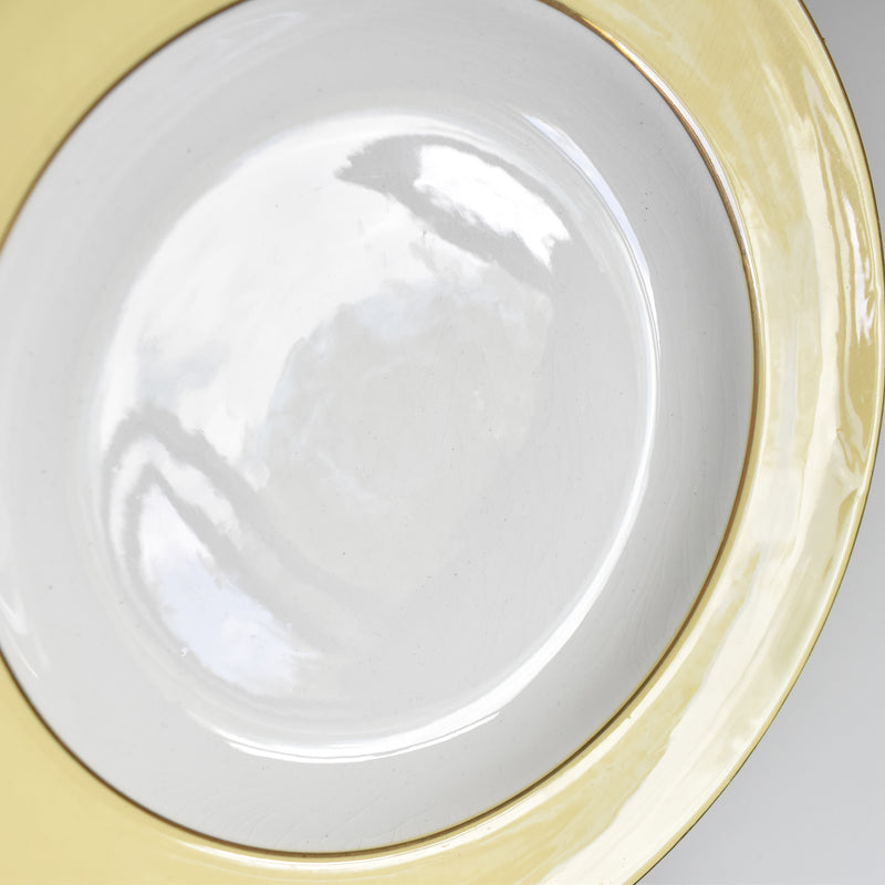 Vintage Deep Dish La Mandinorise Pastel Yellow B