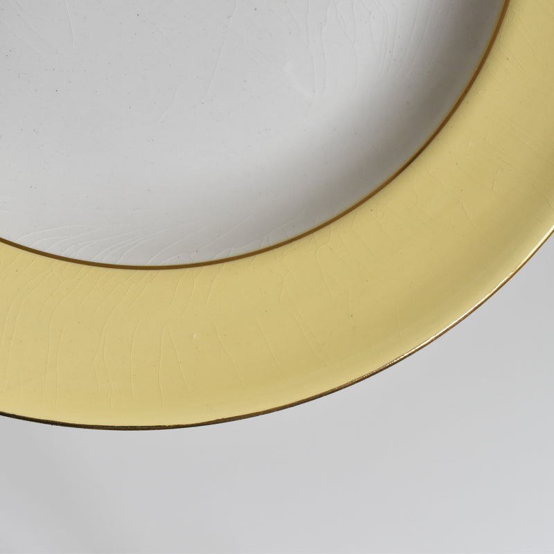 Vintage Deep Dish La Mandinorise Pastel Yellow B
