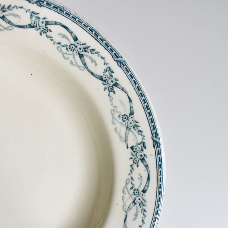 Antique Deep Plate Sarreguemines Récamier B