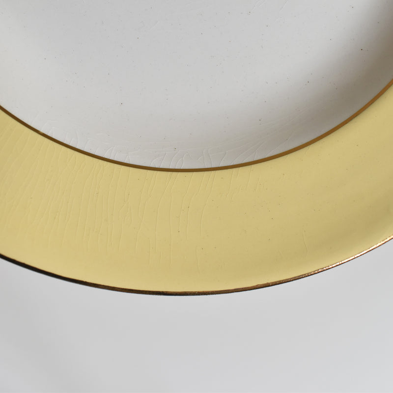 Vintage Deep Dish La Mandinorise Pastel Yellow B