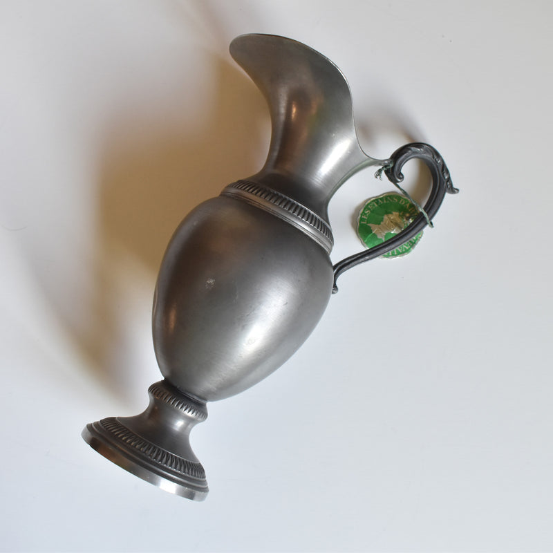Vintage Pewter Vase LES ÉTAINS D'ART DU CHEVALIER