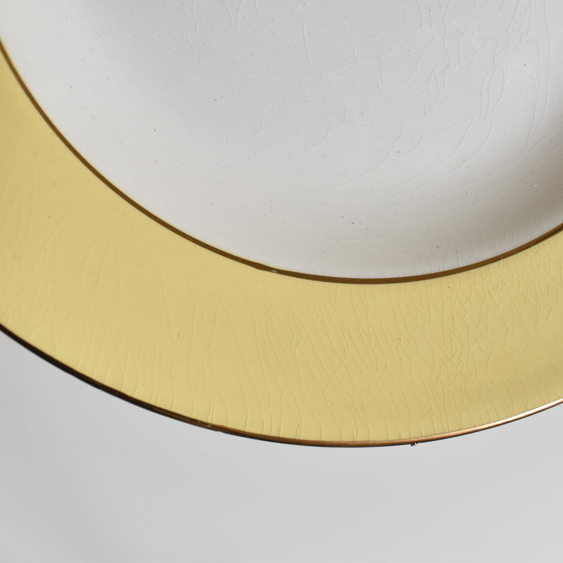 Vintage Deep Dish La Mandinorise Pastel Yellow B