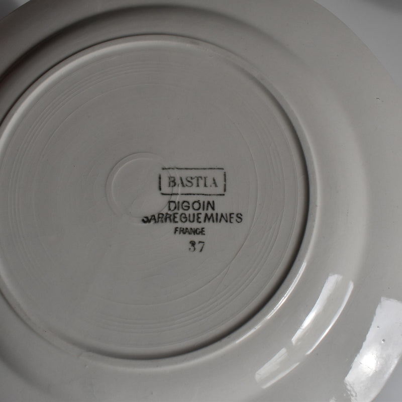Vintage Dessert Plate Digoin & Sarreguemines Bastia D