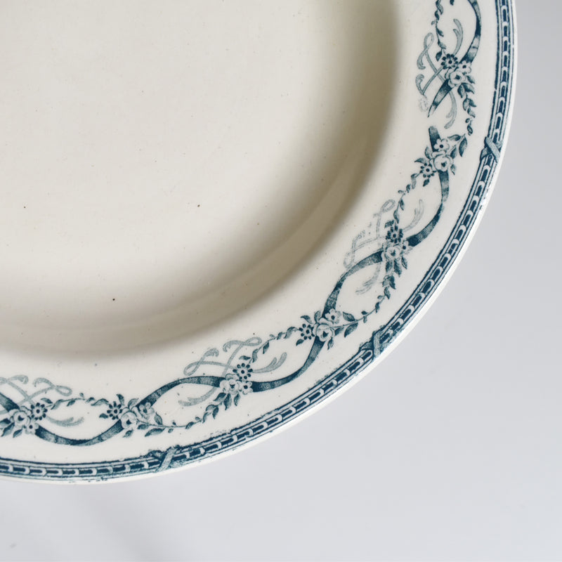 Antique Deep Plate Sarreguemines Récamier B