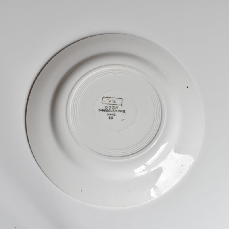 Vintage plate Digoin & Sarreguemines Aix A